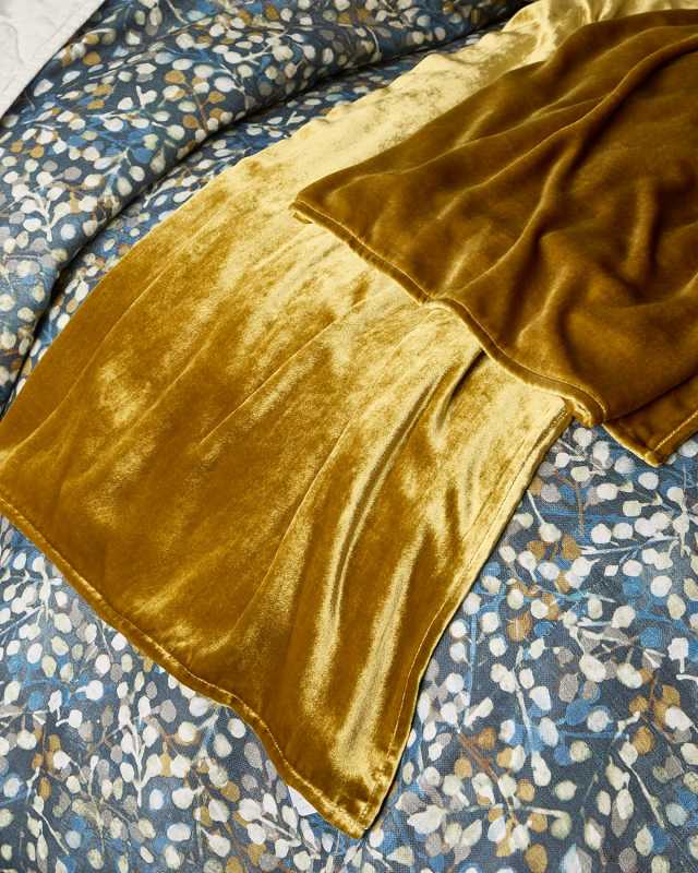 Vintage Velvet Oversized Throw Blanket, 50" x 90"